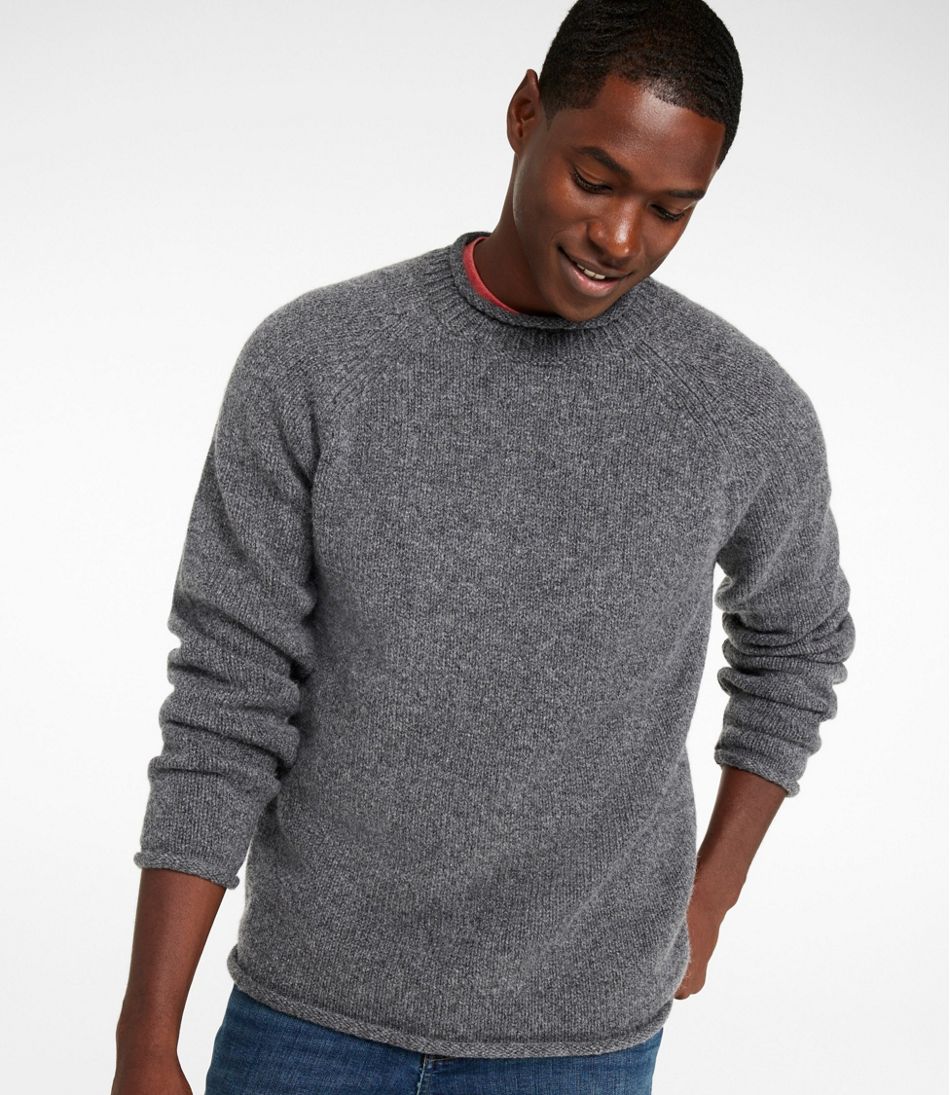 Men's Bean's Classic Ragg Wool Sweater, Rollneck - Image 2