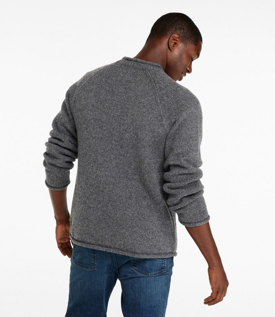 Men's Bean's Classic Ragg Wool Sweater, Rollneck - Image 3
