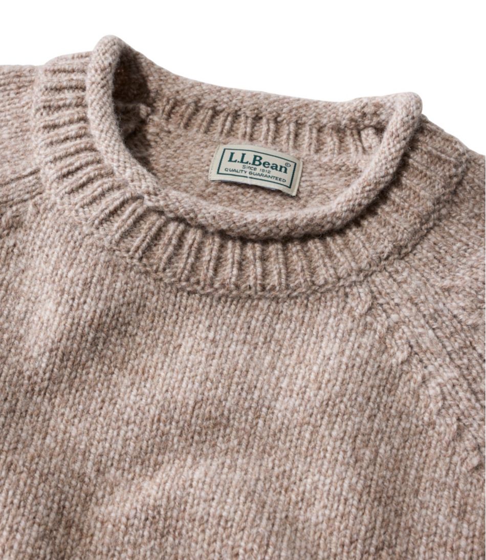 Men's Bean's Classic Ragg Wool Sweater, Rollneck - Image 6