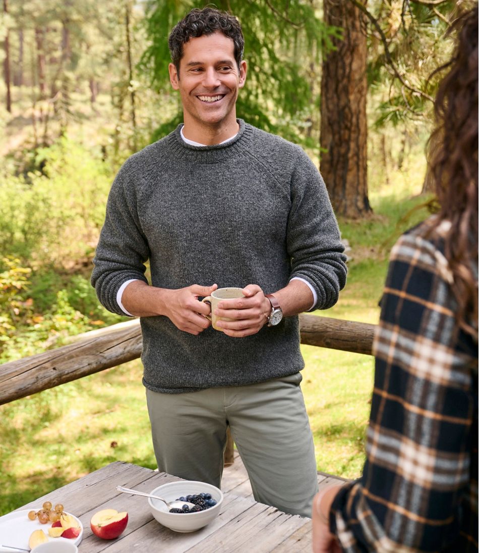 Men's Bean's Classic Ragg Wool Sweater, Rollneck - Image 8