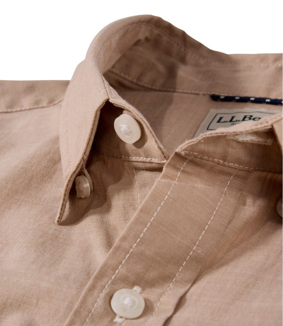 Men's Comfort Stretch Performance? Chambray Shirt, Short-Sleeve, Slightly Fitted Untucked Fit - Image 4