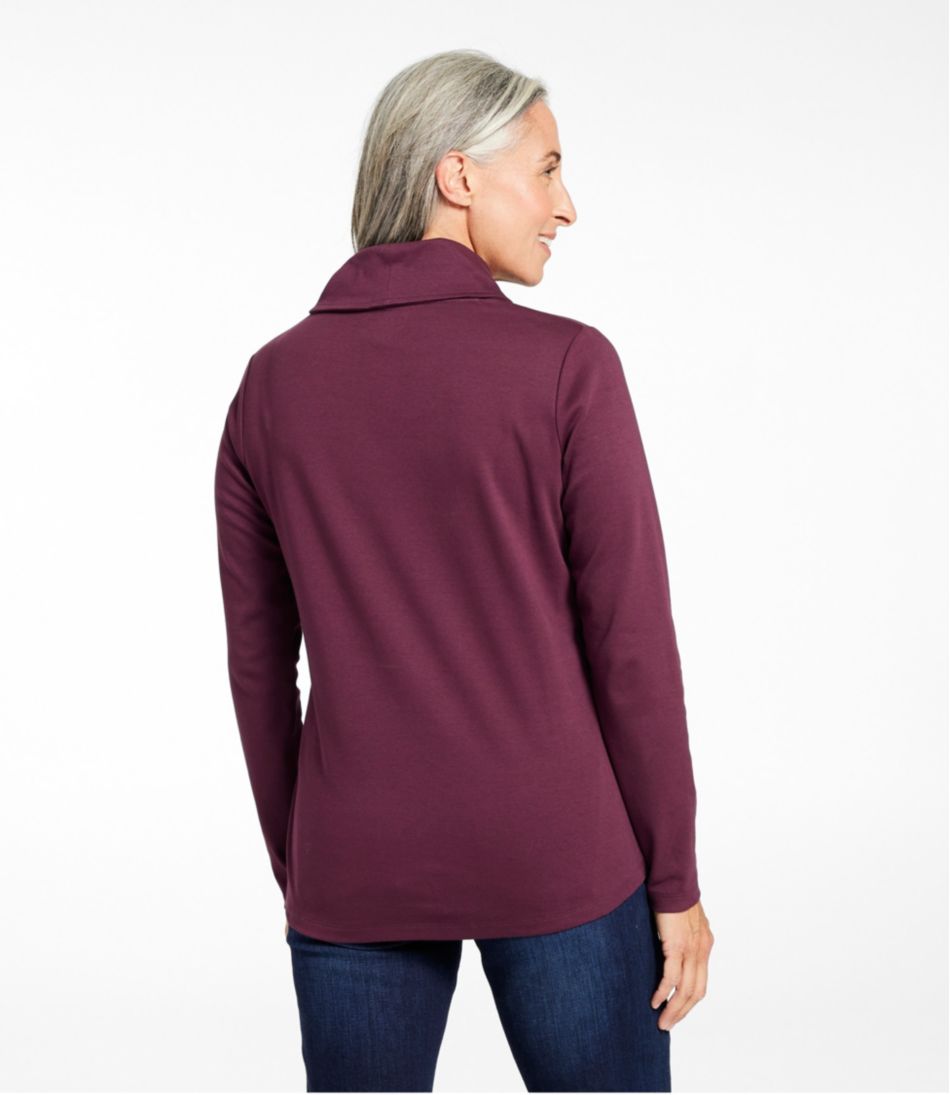 Women's L.L.Bean Pullover, Long-Sleeve Shawl Collar - Image 3