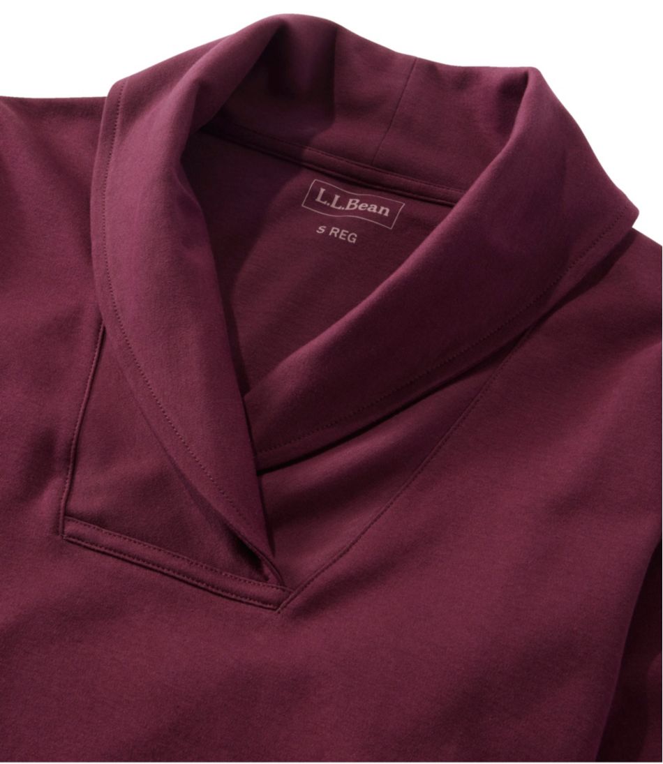 Women's L.L.Bean Pullover, Long-Sleeve Shawl Collar - Image 4