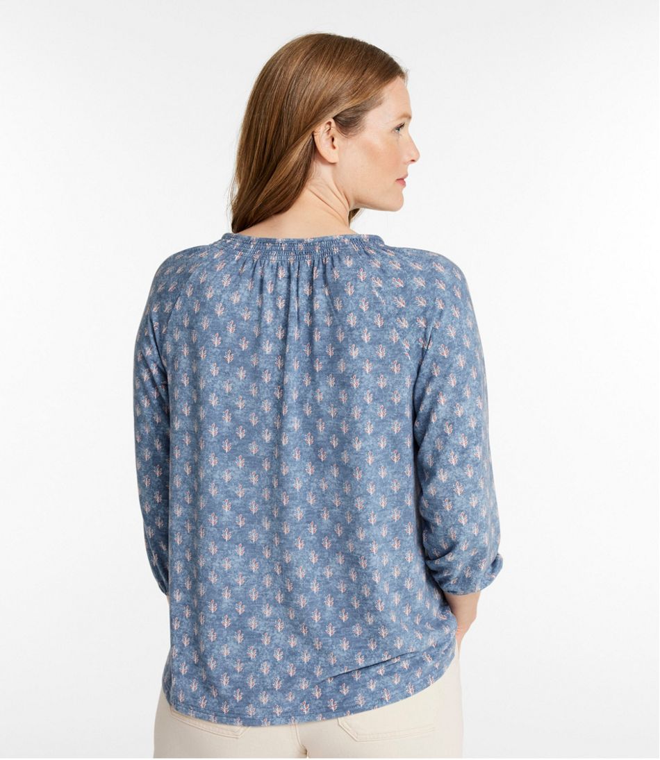 Women's Camden Hills Tee, Three-Quarter-Sleeve Print - Image 3