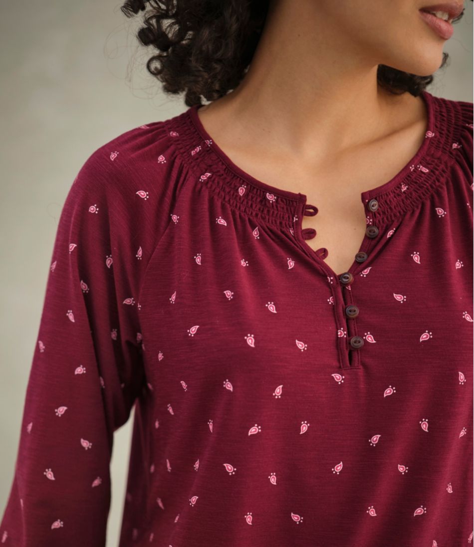 Women's Camden Hills Tee, Three-Quarter-Sleeve Print - Image 9