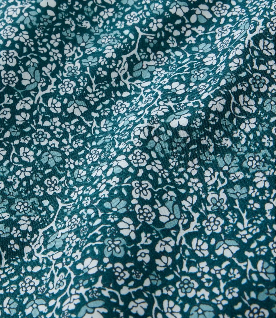Women's Wrinkle-Free Pinpoint Oxford Shirt, Relaxed Fit Long-Sleeve Print - Image 4