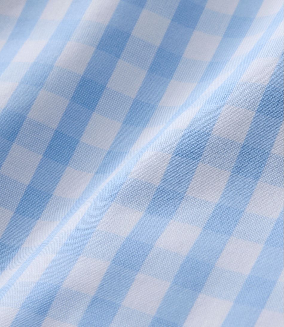 Women's Wrinkle-Free Pinpoint Oxford Shirt, Long-Sleeve Relaxed Fit Plaid - Image 4