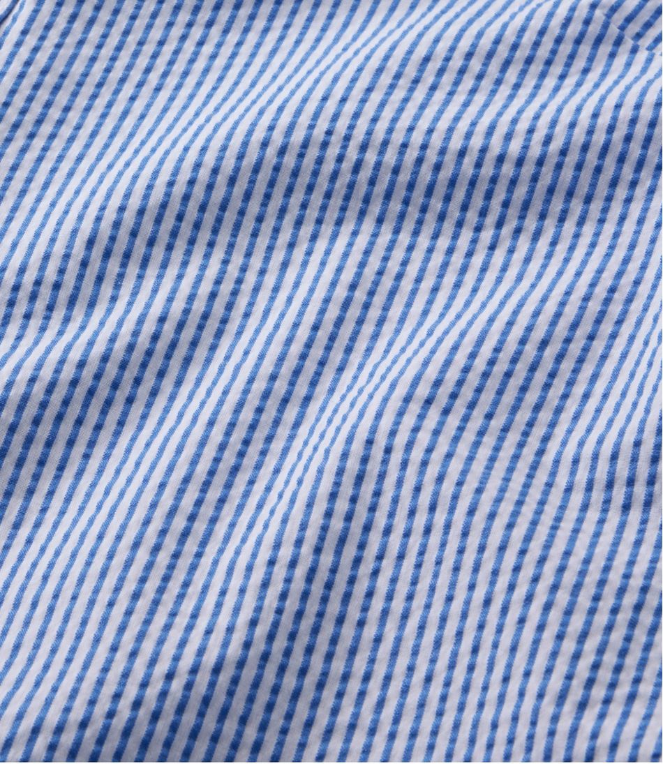 Women's Vacationland Seersucker Shirt, Long-Sleeve - Image 4