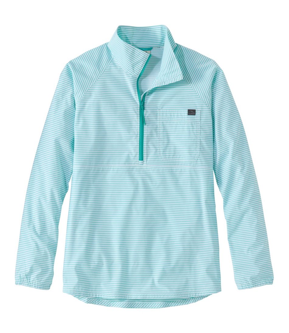 Women's Everyday SunSmart? Woven Shirt, Quarter-Zip Pullover Colorblock