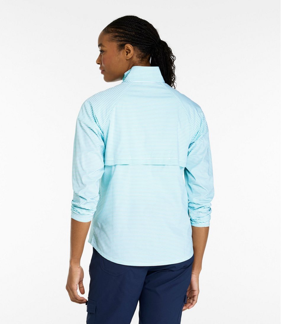 Women's Everyday SunSmart? Woven Shirt, Quarter-Zip Pullover Colorblock - Image 3