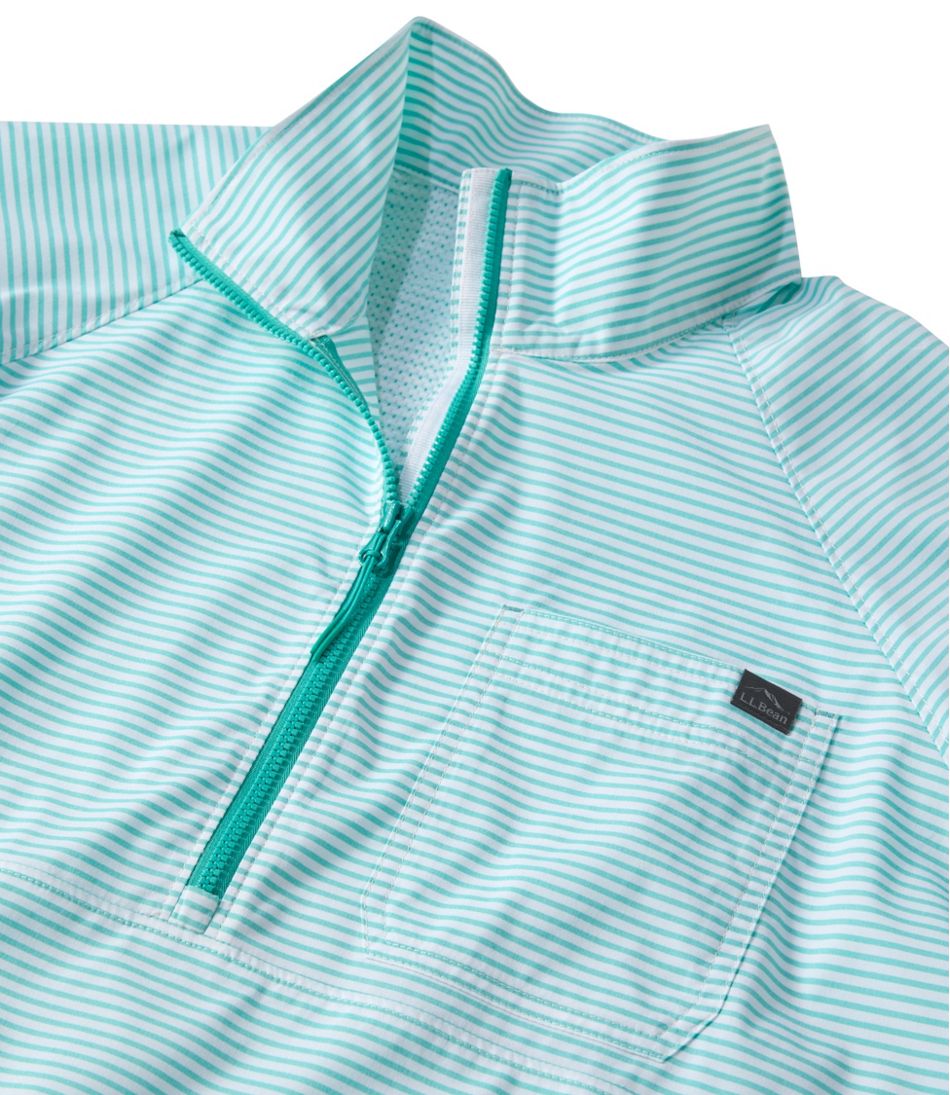 Women's Everyday SunSmart? Woven Shirt, Quarter-Zip Pullover Colorblock - Image 4