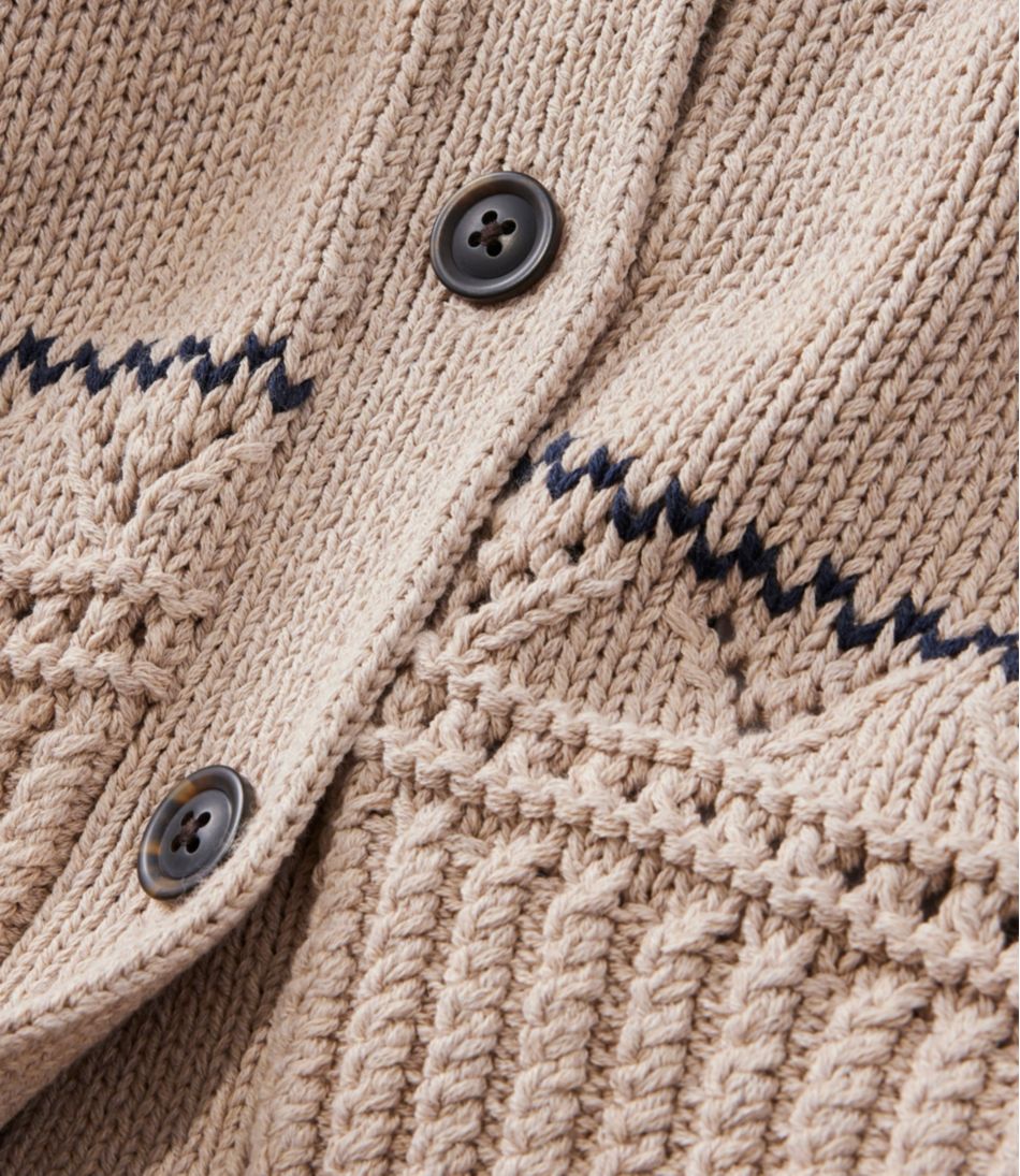 Women's Signature Cotton Fisherman Sweater, Short Cardigan Fair Isle - Image 7