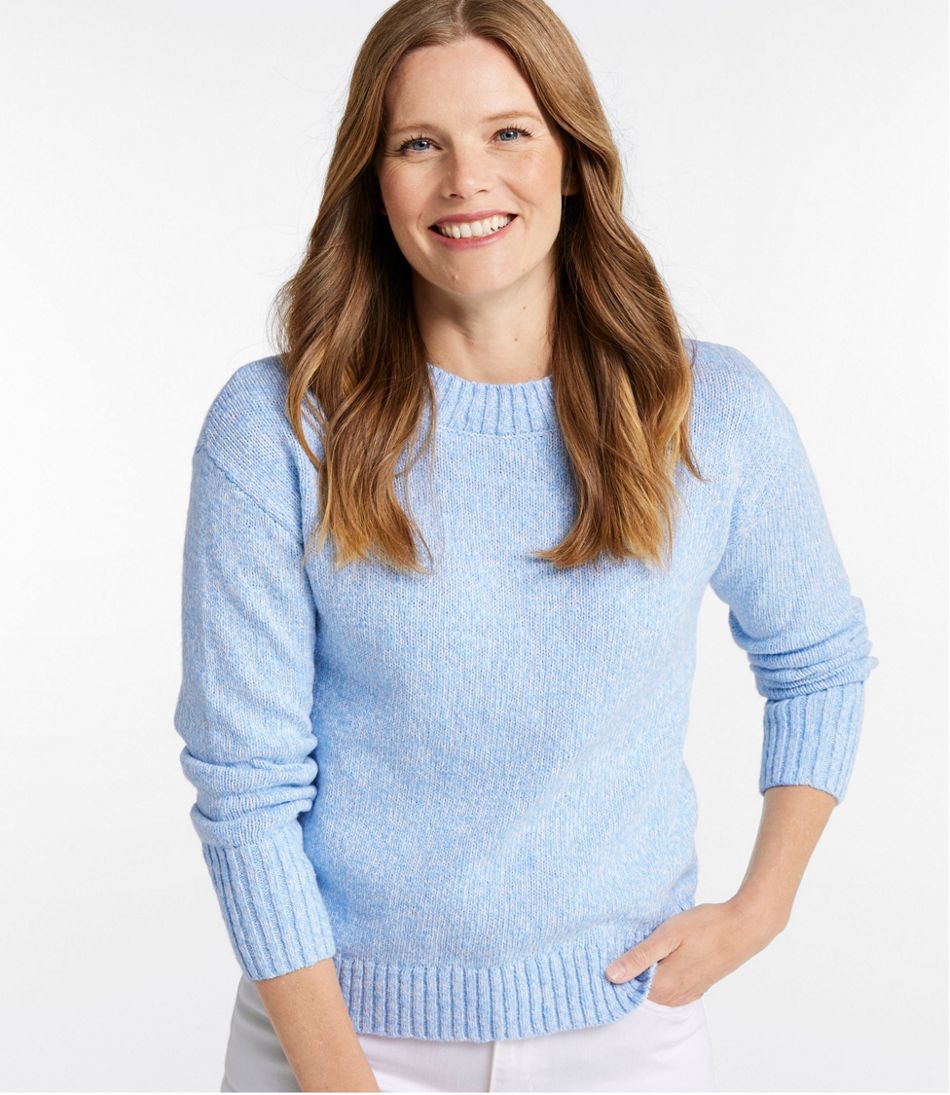 Women's Cotton Ragg Sweater, Crewneck - Image 2