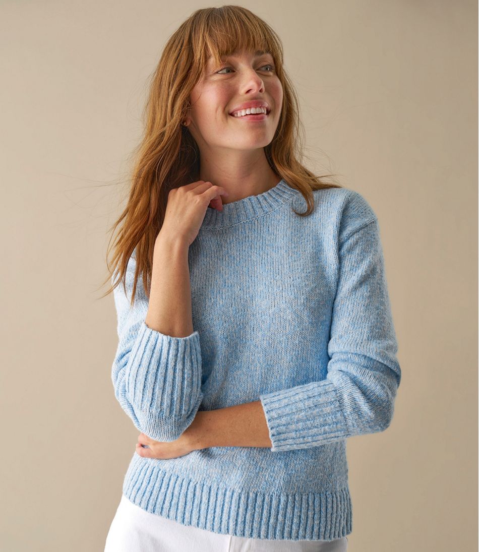 Women's Cotton Ragg Sweater, Crewneck - Image 6