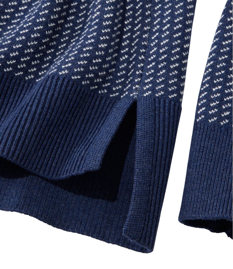 Women's Wicked Soft Cotton/Cashmere Crewneck Sweater, Pattern - Image 4