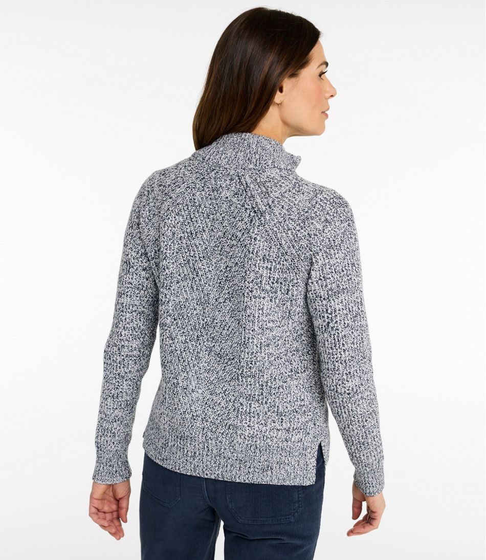 Women's Mariner Shaker Sweater, Quarter-Zip - Image 3