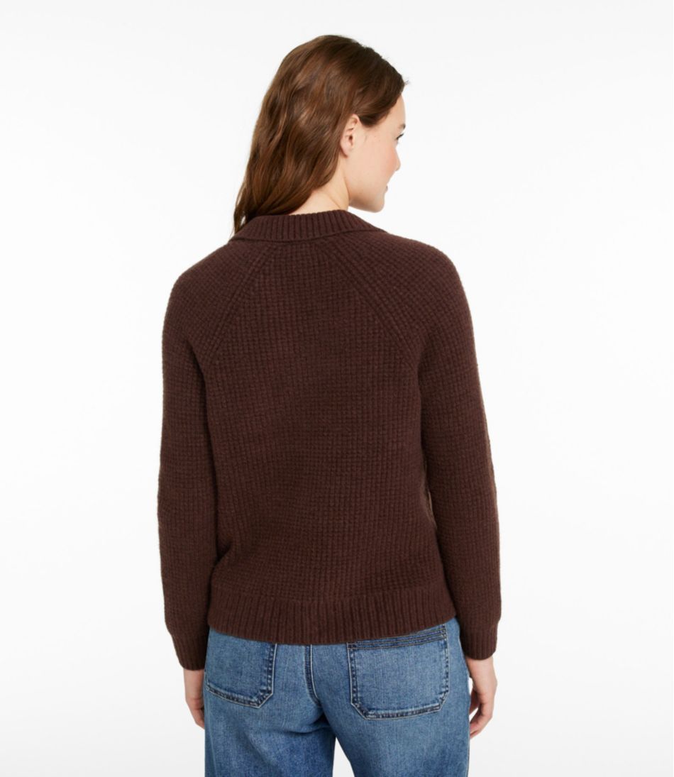 Women's SuperSoft Waffle Sweater, Polo - Image 3