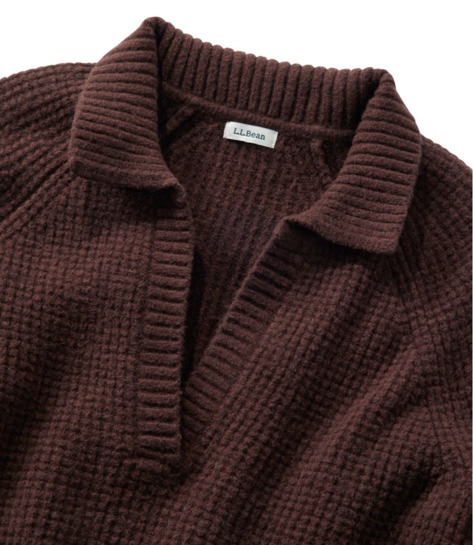 Women's SuperSoft Waffle Sweater, Polo - Image 4
