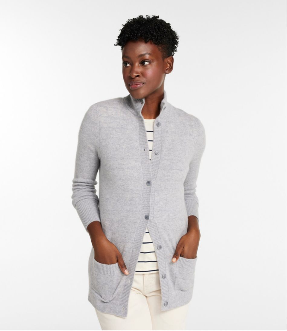 Women's Classic Cashmere Button-Front Cardigan - Image 2