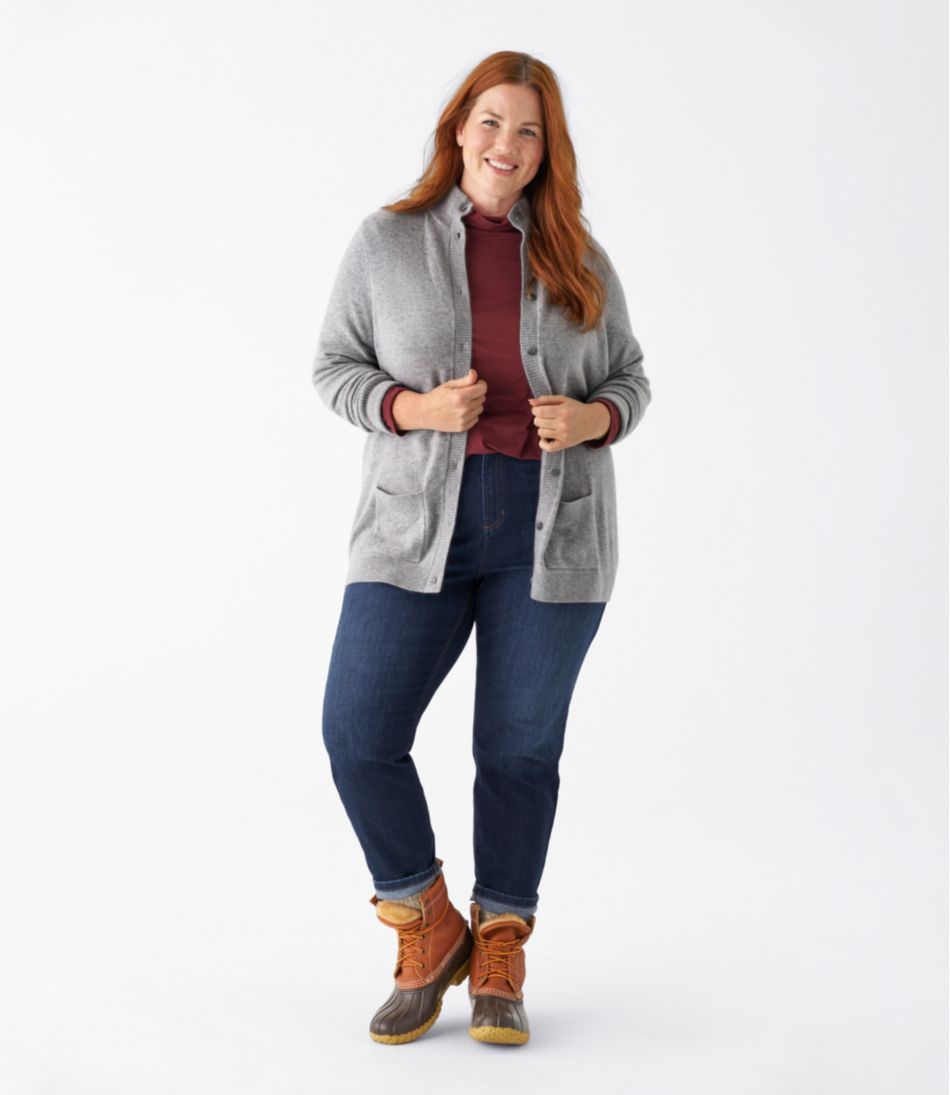Women's Classic Cashmere Button-Front Cardigan - Image 6