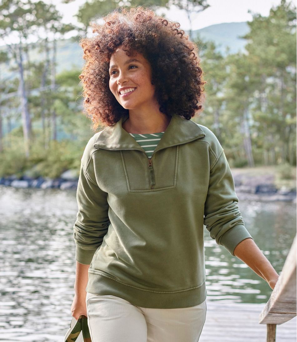 Women's Sunwashed Sweats, Quarter-Zip - Image 8
