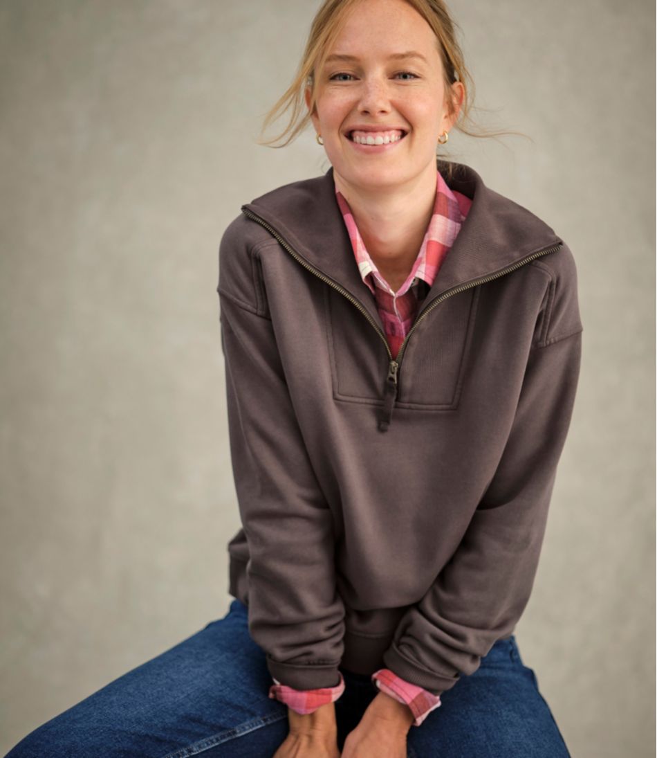 Women's Sunwashed Sweats, Quarter-Zip - Image 9