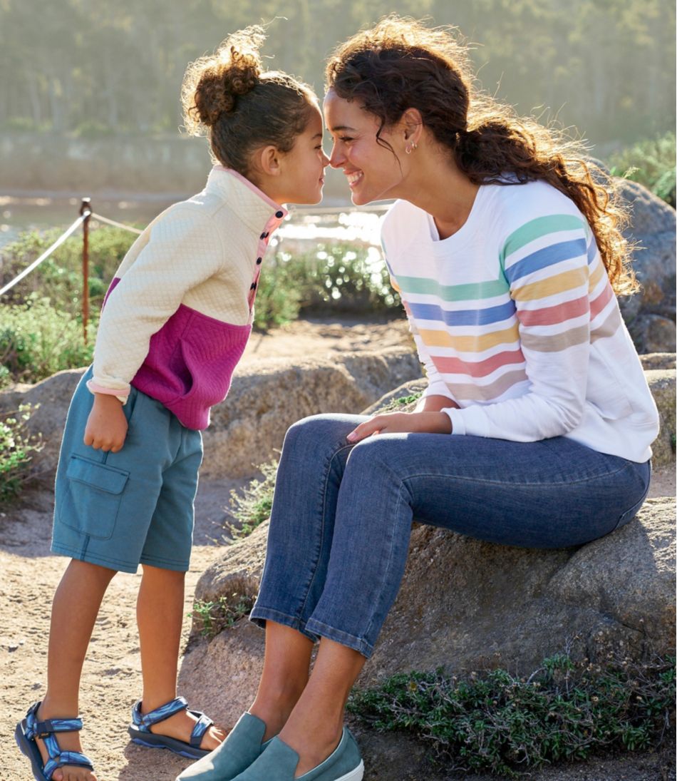 Women's Peaks Island Crewneck, Stripe - Image 7