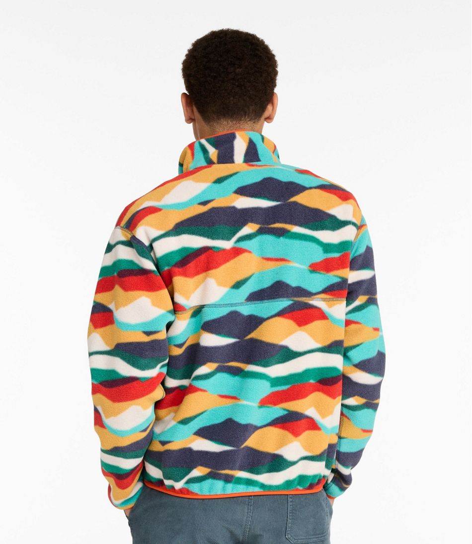 Adults' Bean's Classic Fleece Pullover, Print - Image 3
