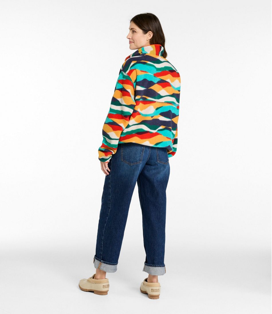 Adults' Bean's Classic Fleece Pullover, Print - Image 8