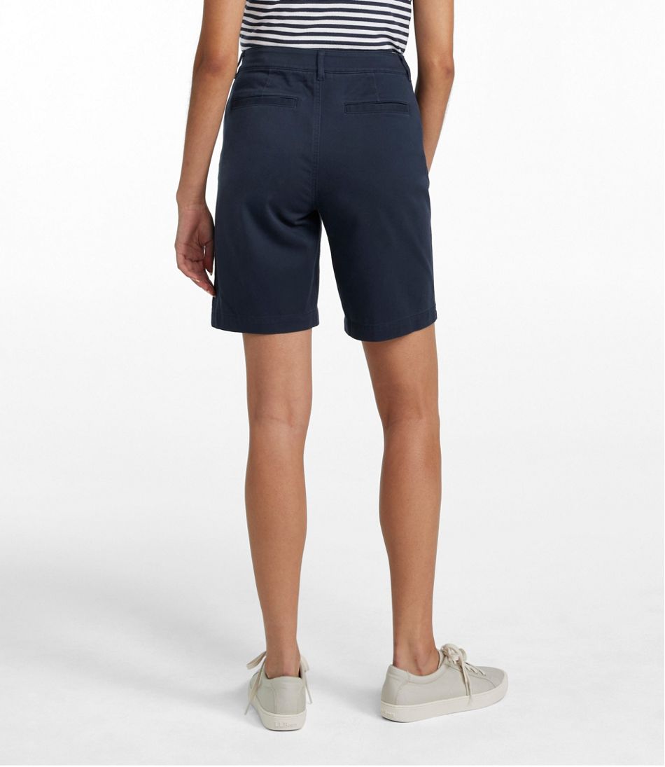 Women's Comfort Stretch Shorts, Chino Bermudas 9" - Image 3