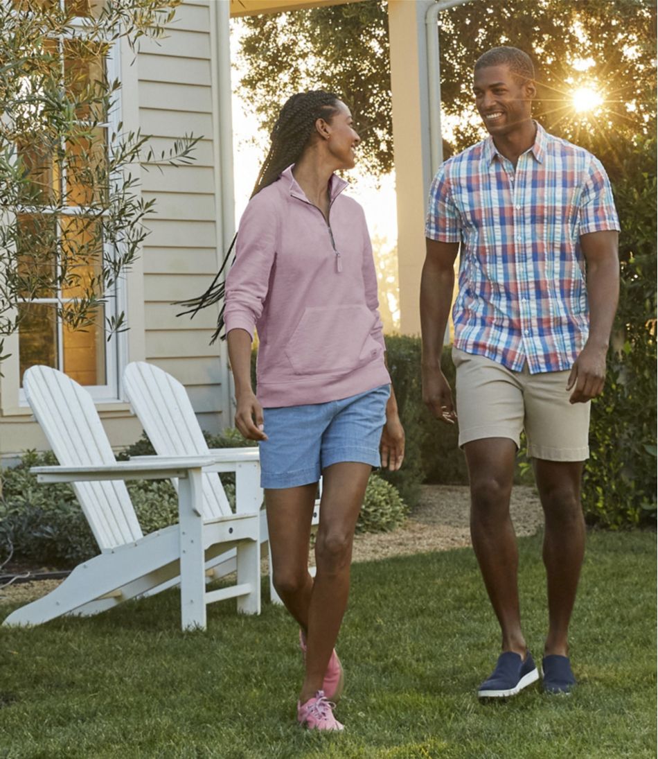 Women's Lakewashed Dock Shorts, Mid-Rise Chambray - Image 7