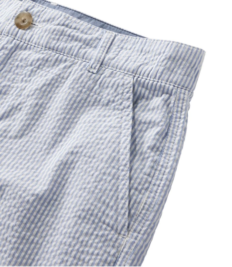 Women's Comfort Stretch Shorts, Seersucker Bermudas 9" - Image 4