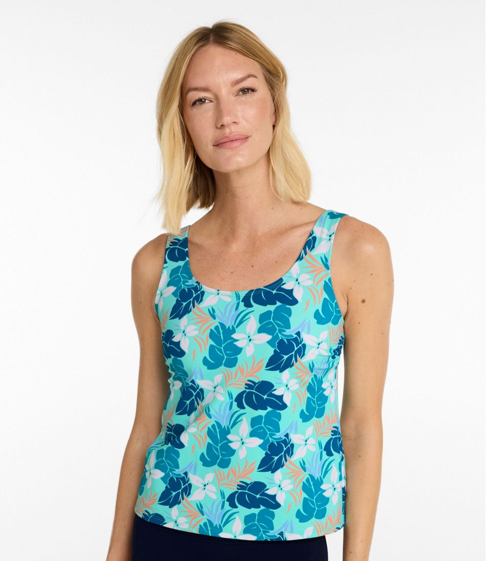 Women's BeanSport Swimwear, Scoopneck Tankini Top, Print - Image 2