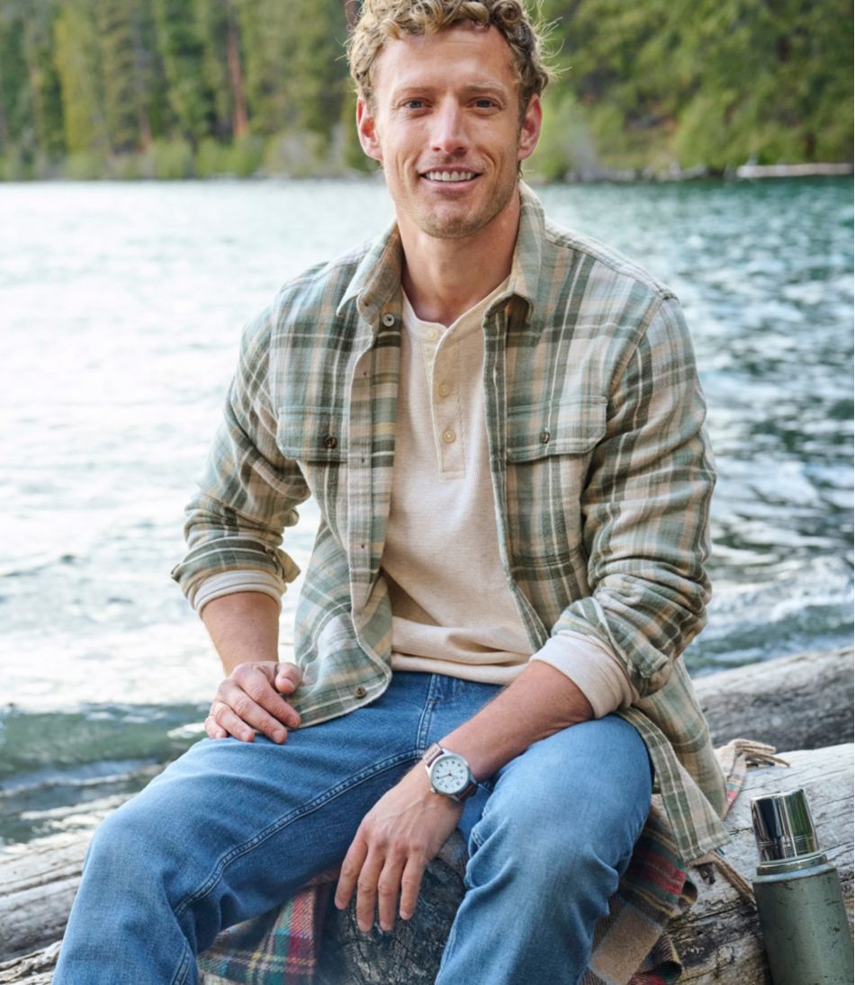 Men's 1912 Field Flannel Shirt, Slightly Fitted Untucked Fit, Plaid - Image 11
