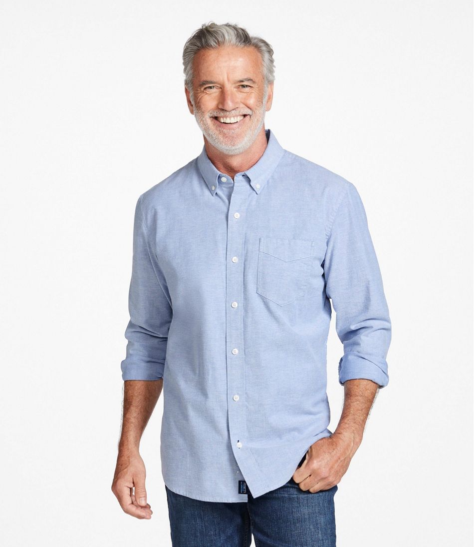 Men's Comfort Stretch? Oxford Shirt, Traditional Untucked Fit - Image 2