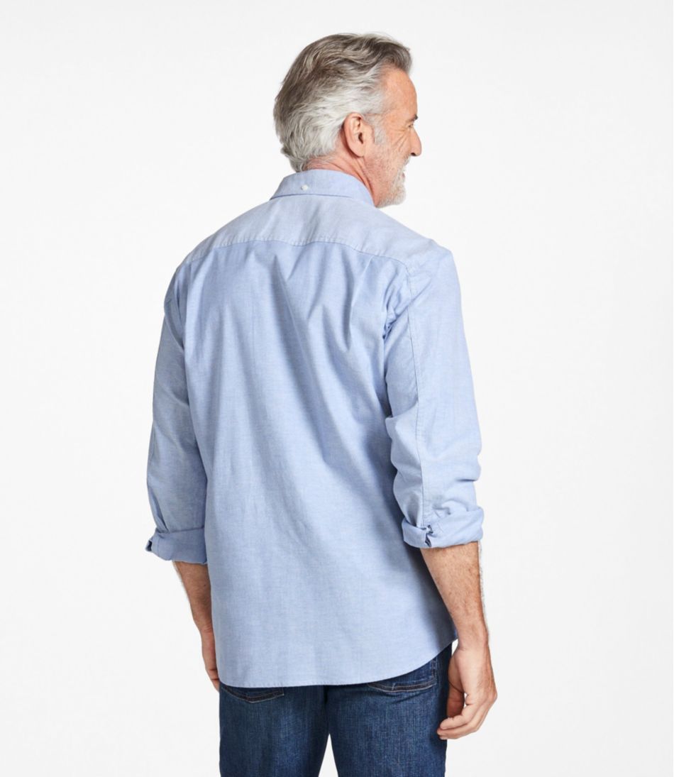 Men's Comfort Stretch? Oxford Shirt, Traditional Untucked Fit - Image 3