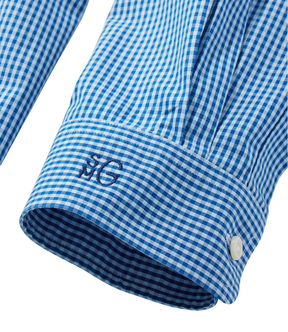 Men's Wrinkle-Free Pinpoint Oxford Cloth Shirt, Traditional Fit Tattersall - Image 6