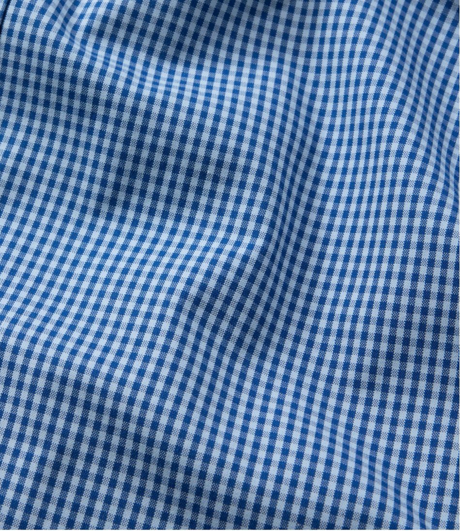 Men's Wrinkle-Free Pinpoint Oxford Cloth Shirt, Traditional Fit Tattersall - Image 7