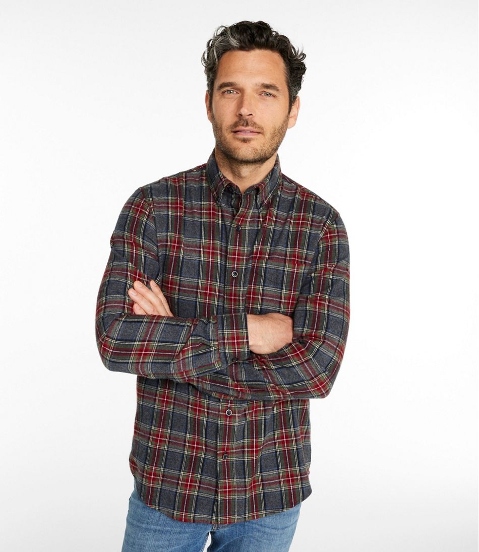 Men's Scotch Plaid Flannel Shirt, Slim Fit - Image 2