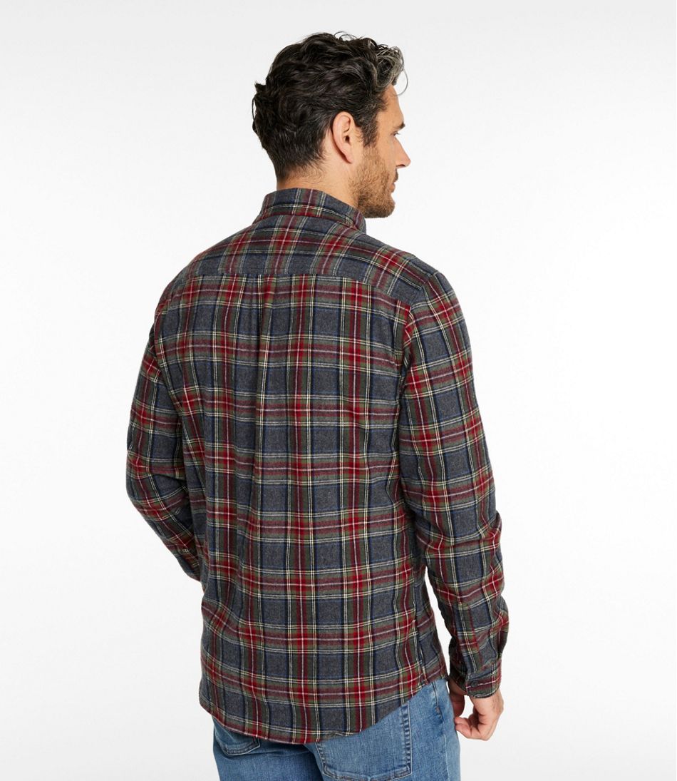 Men's Scotch Plaid Flannel Shirt, Slim Fit - Image 3