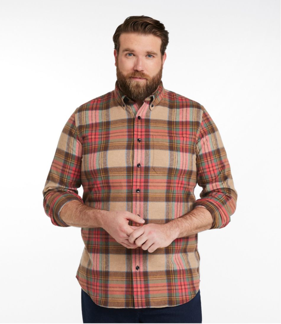 Men's Scotch Plaid Flannel Shirt, Slim Fit - Image 4