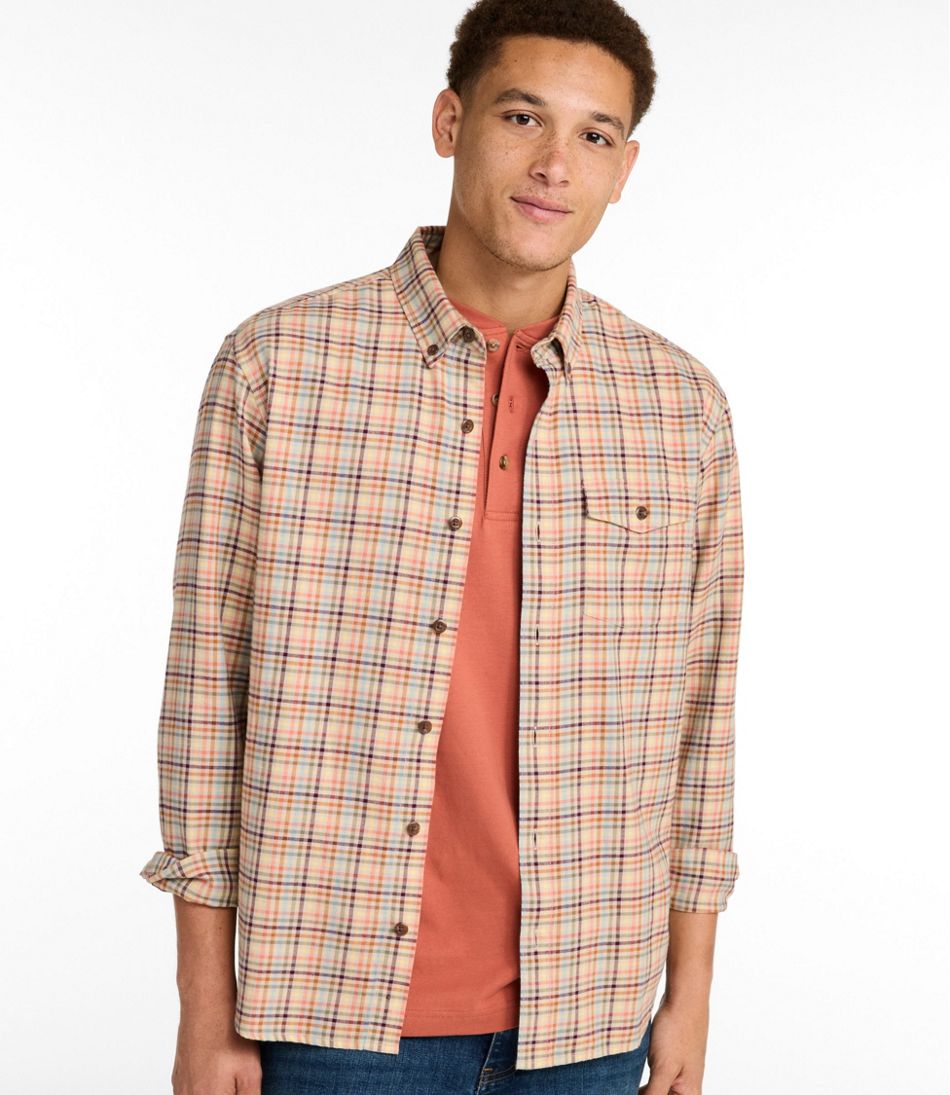 Men's Brushed Jasp?? Twill Shirt, Plaid, Traditional Untucked Fit - Image 2