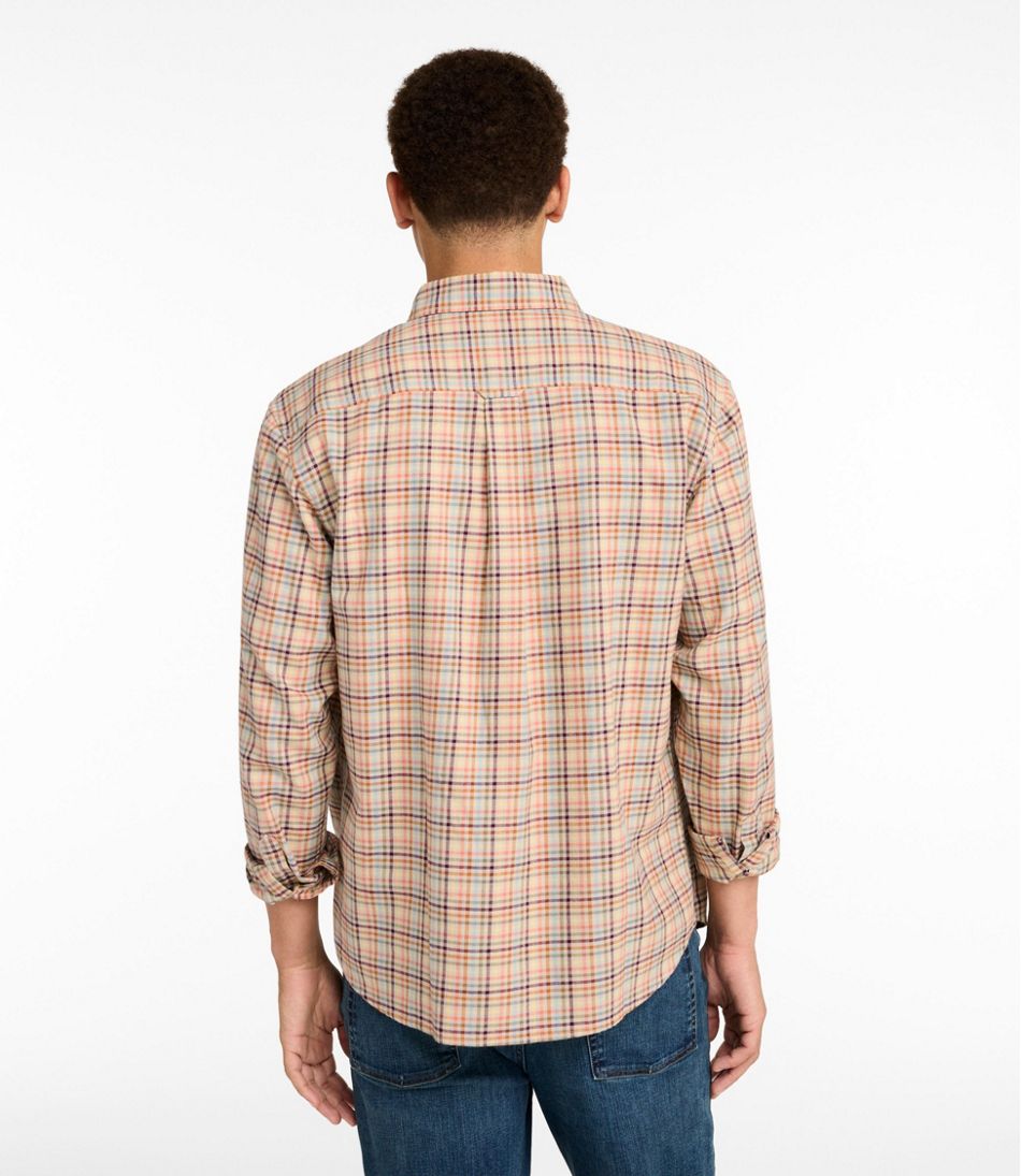 Men's Brushed Jasp?? Twill Shirt, Plaid, Traditional Untucked Fit - Image 3