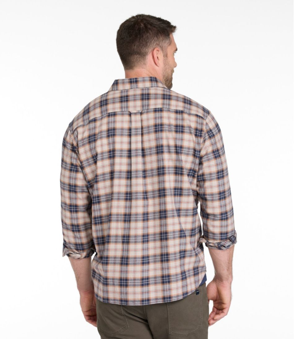 Men's Brushed Jasp?? Twill Shirt, Plaid, Traditional Untucked Fit - Image 5