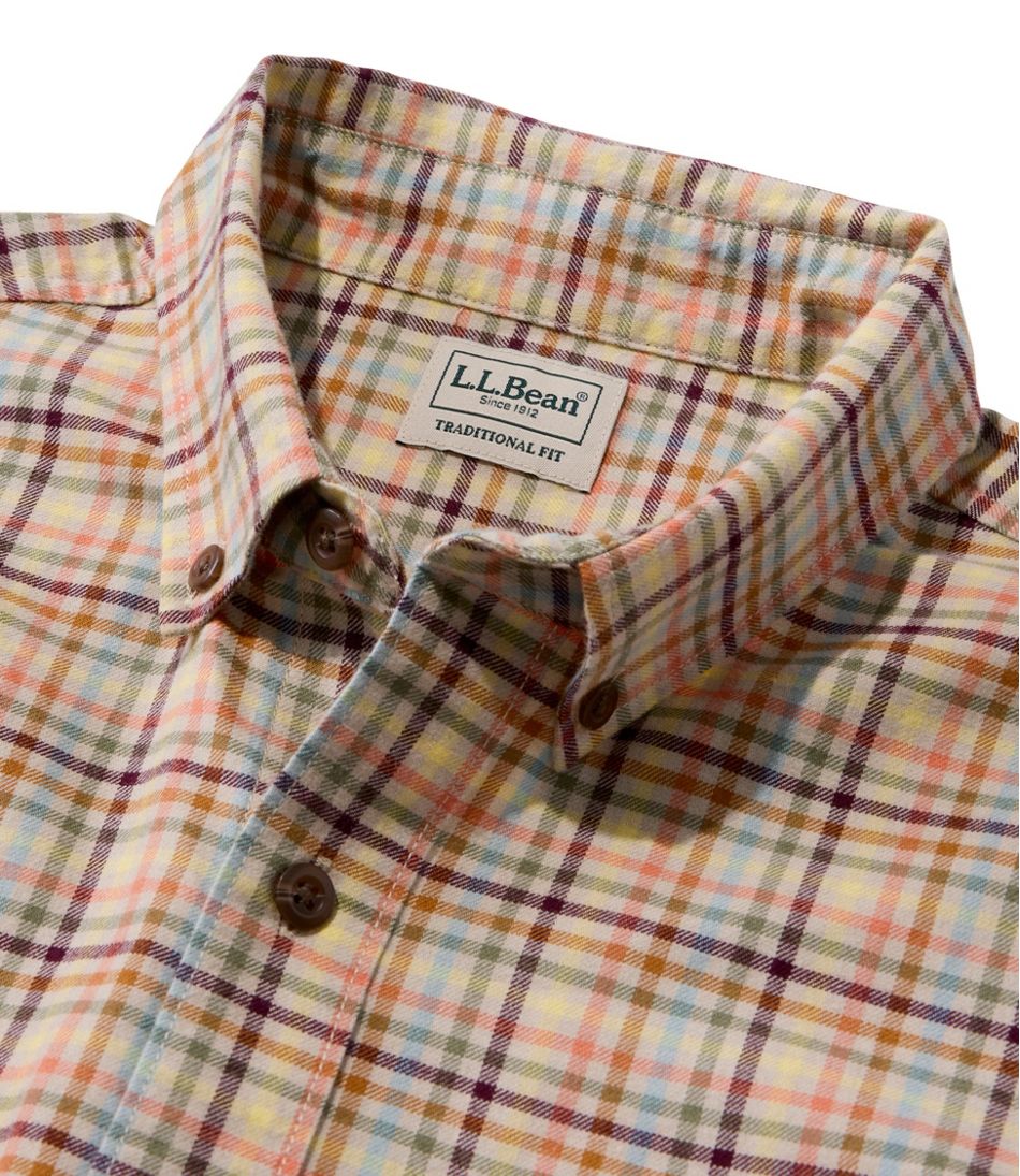 Men's Brushed Jasp?? Twill Shirt, Plaid, Traditional Untucked Fit - Image 6