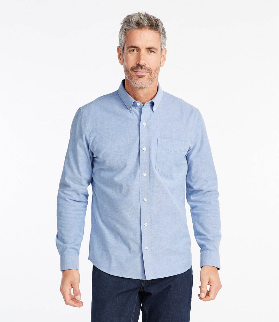 Men's Comfort Stretch? Oxford Shirt, Slightly Fitted Untucked Fit - Image 2