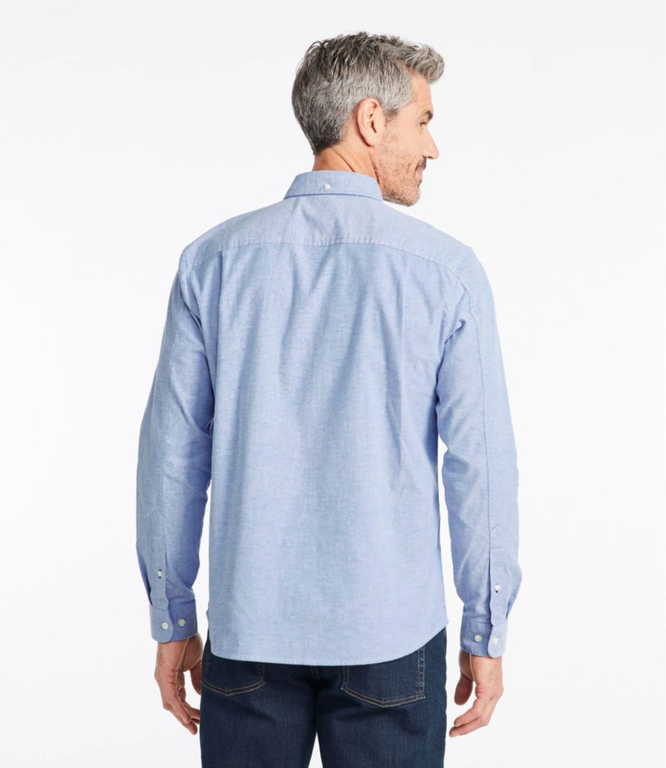 Men's Comfort Stretch? Oxford Shirt, Slightly Fitted Untucked Fit - Image 3