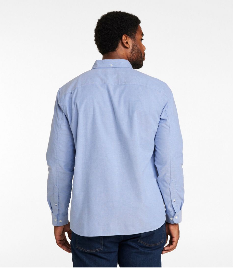 Men's Comfort Stretch? Oxford Shirt, Slightly Fitted Untucked Fit - Image 5
