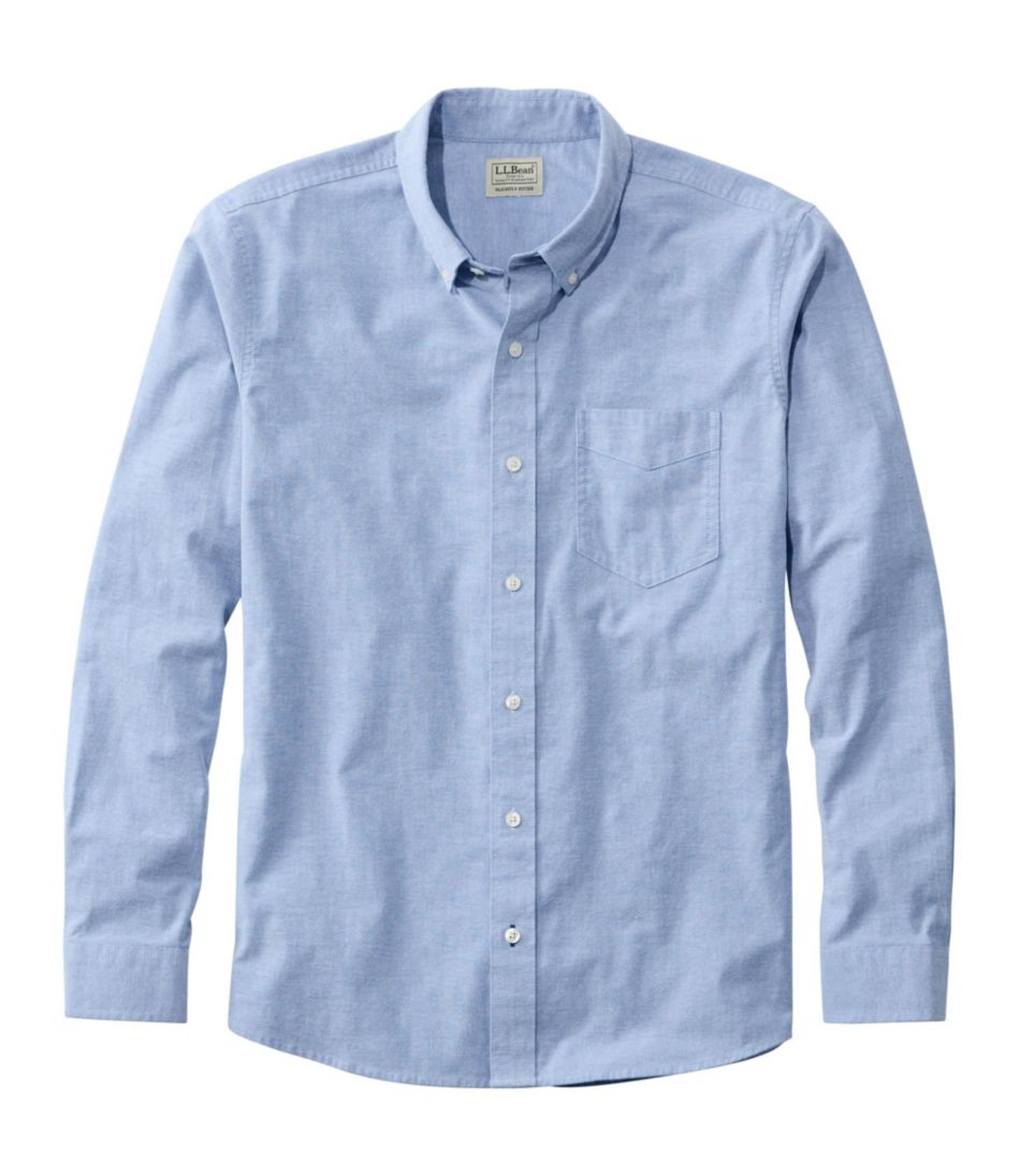Men's Comfort Stretch? Oxford Shirt, Slightly Fitted Untucked Fit - Image 6