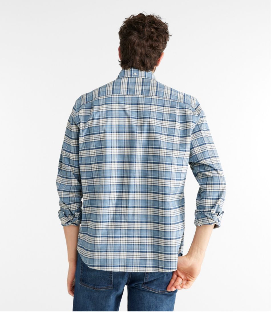 Men's Comfort Stretch? Oxford Shirt, Traditional Untucked Fit, Plaid - Image 3
